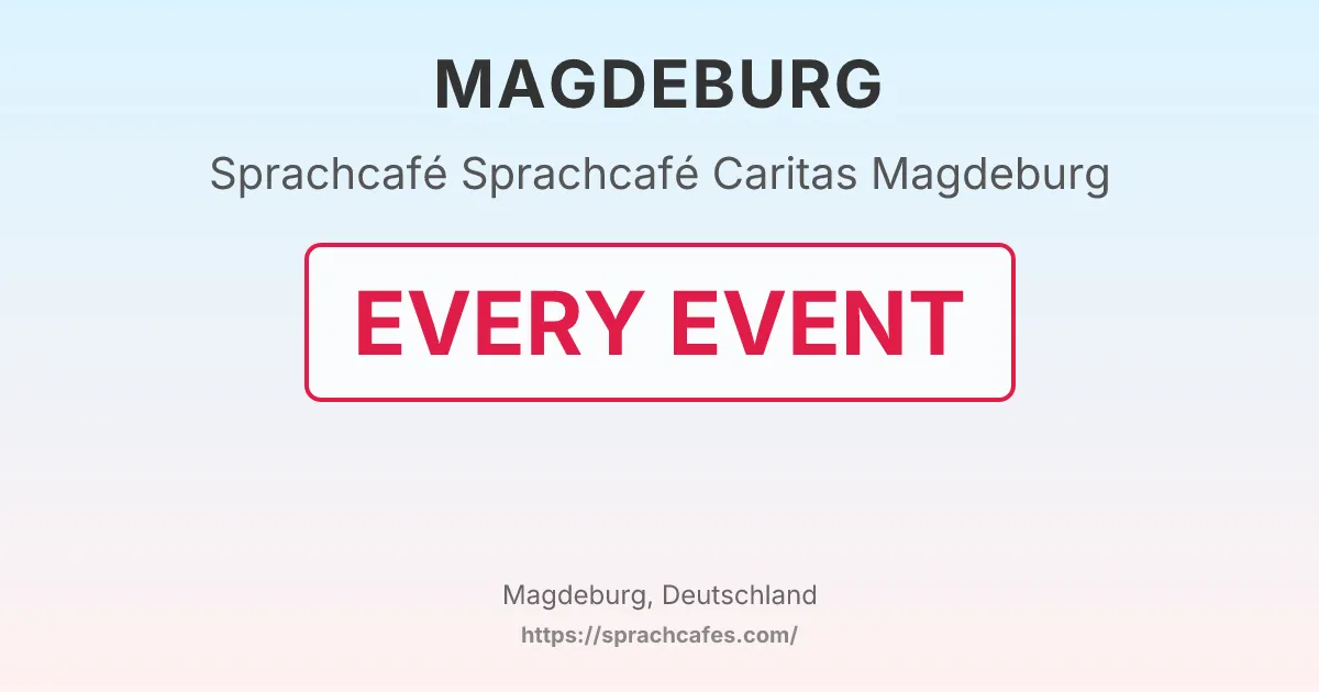 Sprachcafé Caritas Magdeburg – event photo