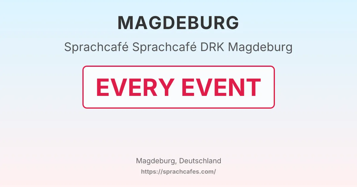 Sprachcafé DRK Magdeburg – event photo