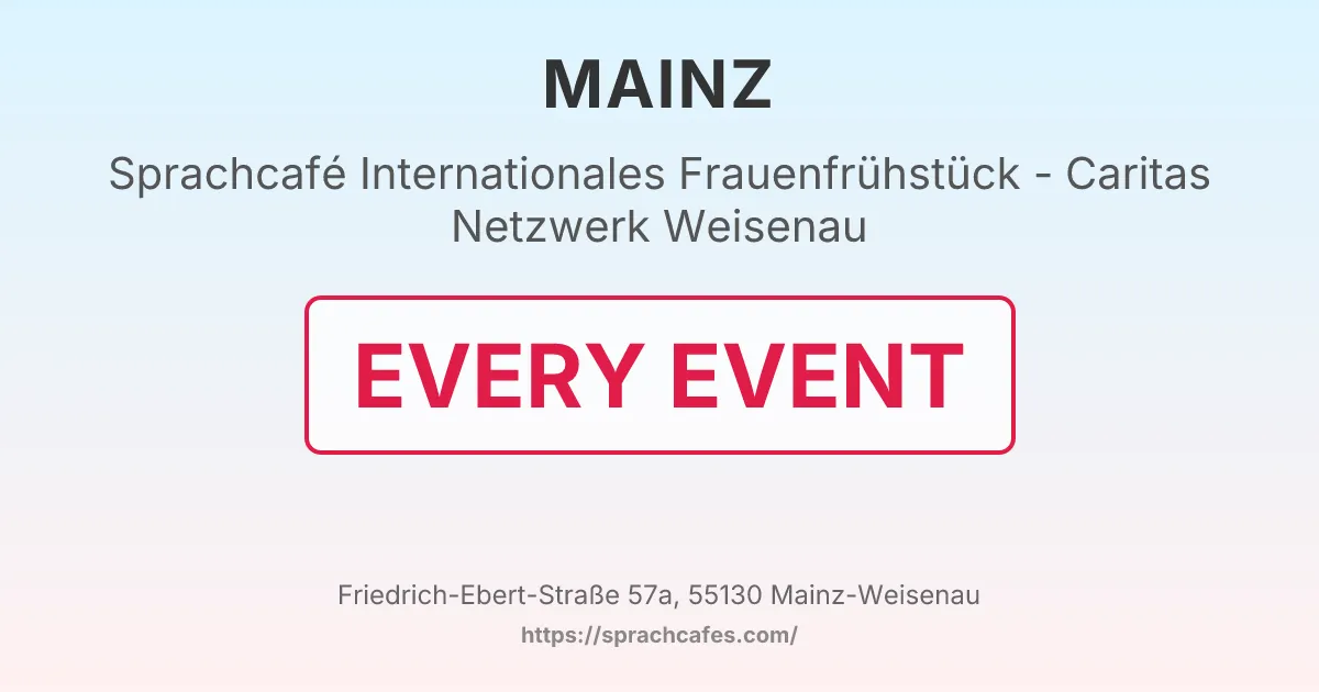 Internationales Frauenfrühstück - Caritas Netzwerk Weisenau – event photo