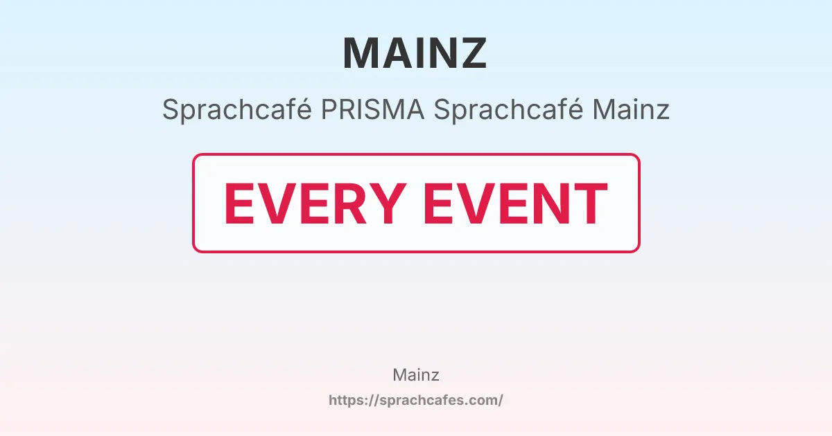 PRISMA Sprachcafé Mainz – event photo