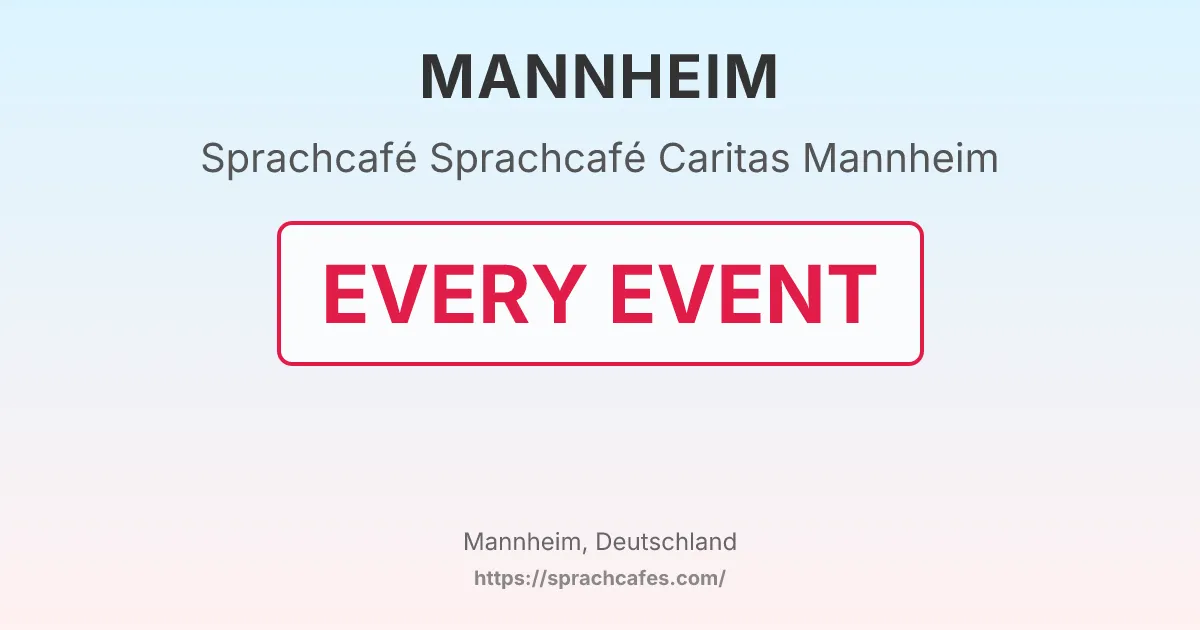Sprachcafé Caritas Mannheim – event photo