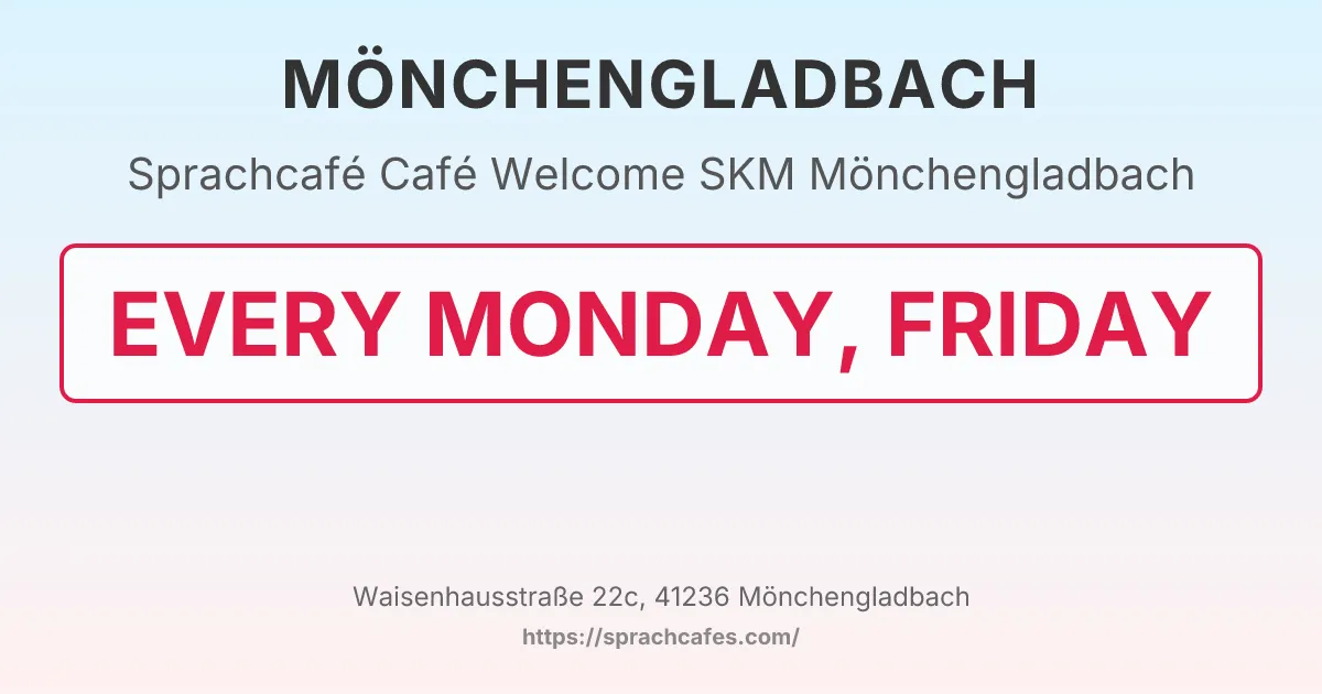 Café Welcome SKM Mönchengladbach – event photo
