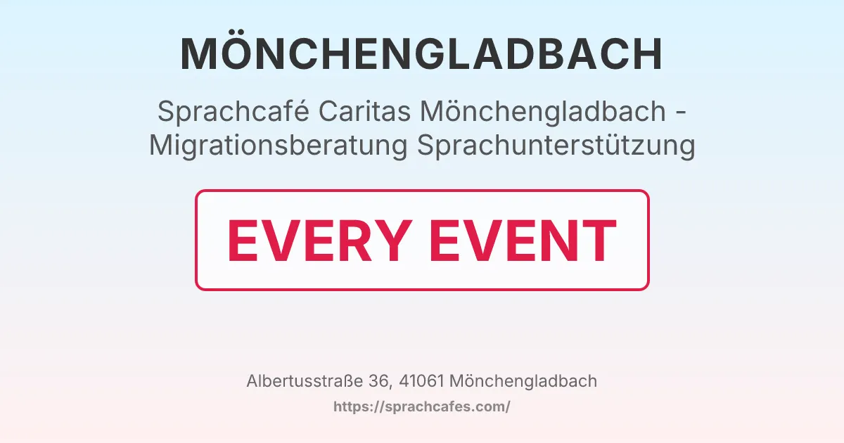 Caritas Mönchengladbach - Migrationsberatung Sprachunterstützung – event photo