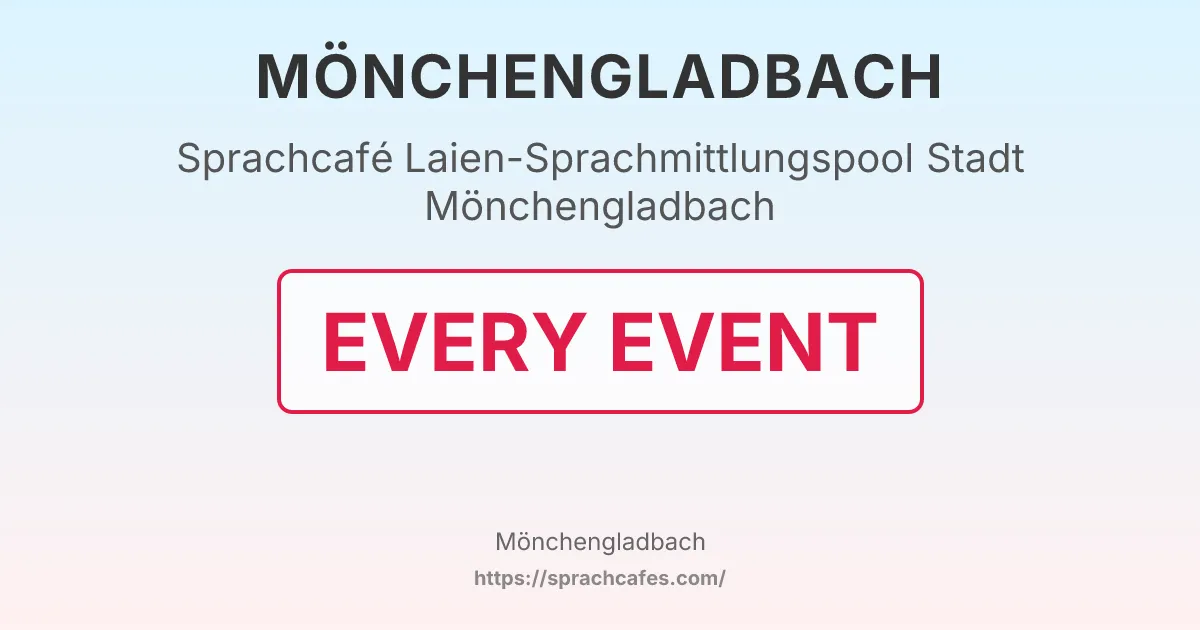 Laien-Sprachmittlungspool Stadt Mönchengladbach – event photo
