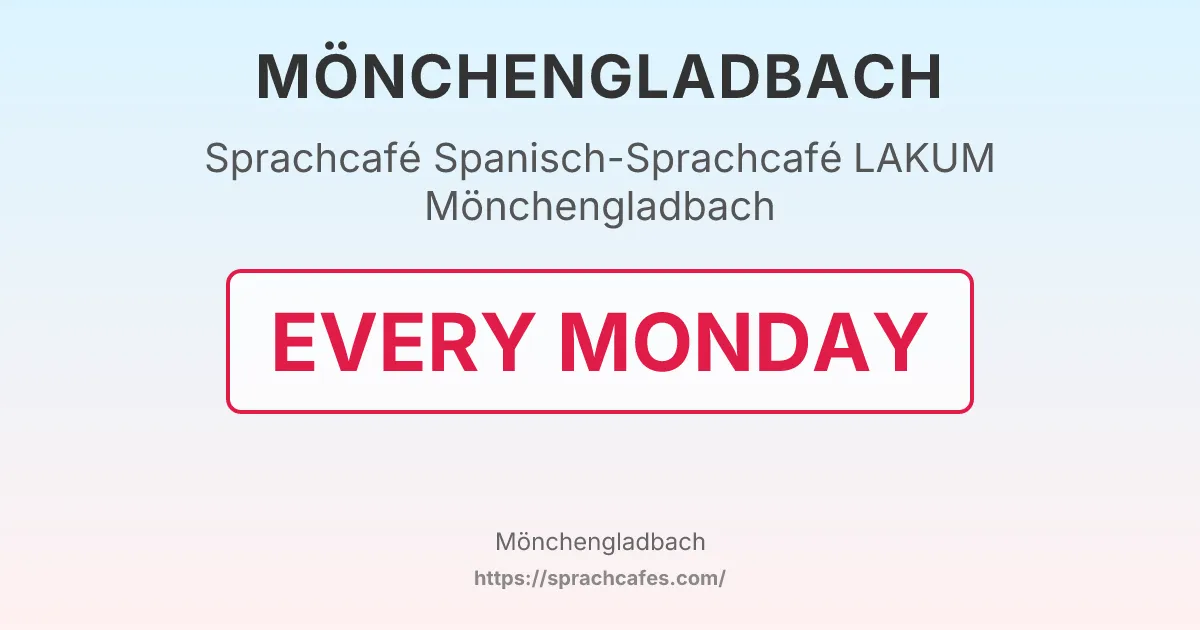 Spanisch-Sprachcafé LAKUM Mönchengladbach – event photo