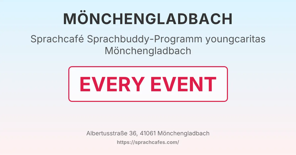 Sprachbuddy-Programm youngcaritas Mönchengladbach – event photo