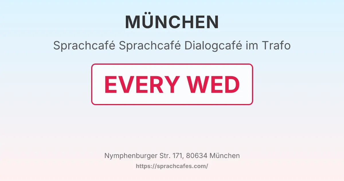 Sprachcafé Dialogcafé im Trafo – event photo