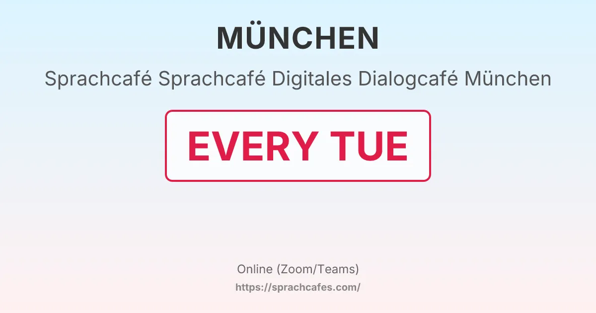 Sprachcafé Digitales Dialogcafé München – event photo