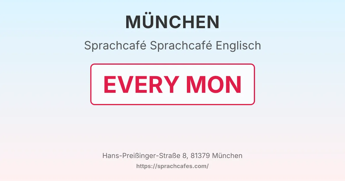 Sprachcafé Englisch – event photo