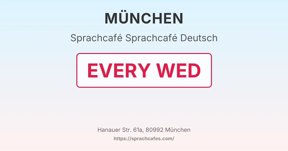 Sprachcafé Deutsch – event photo