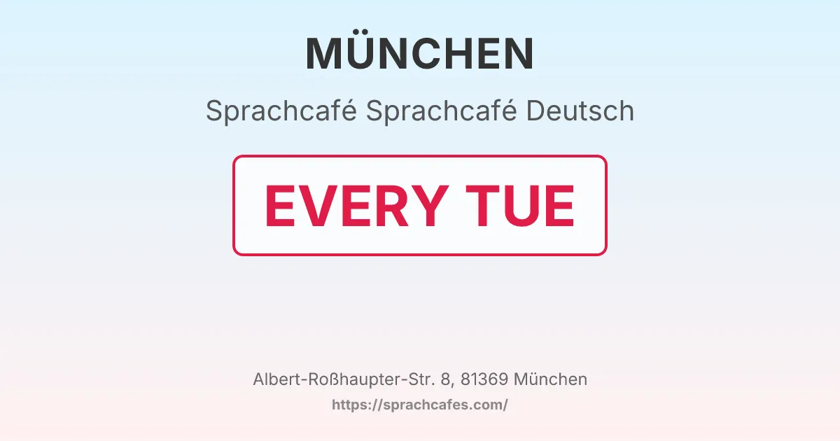 Sprachcafé Deutsch – event photo