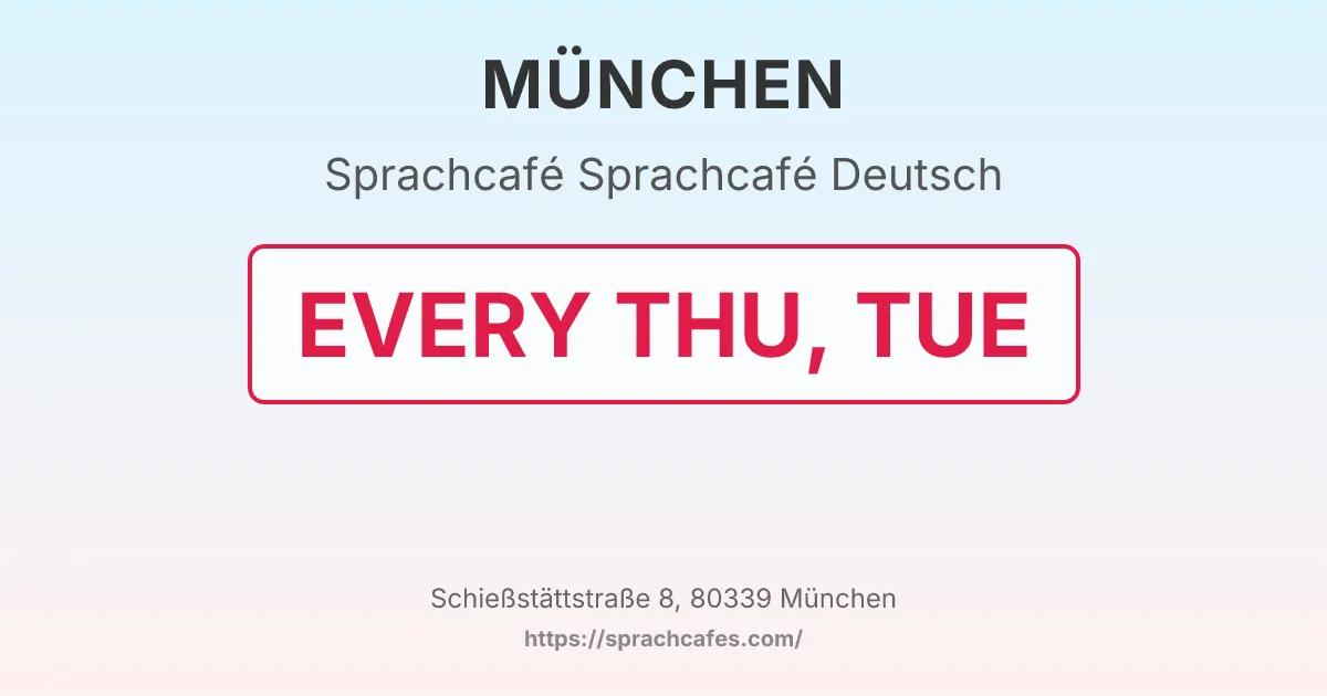 Sprachcafé Deutsch – event photo