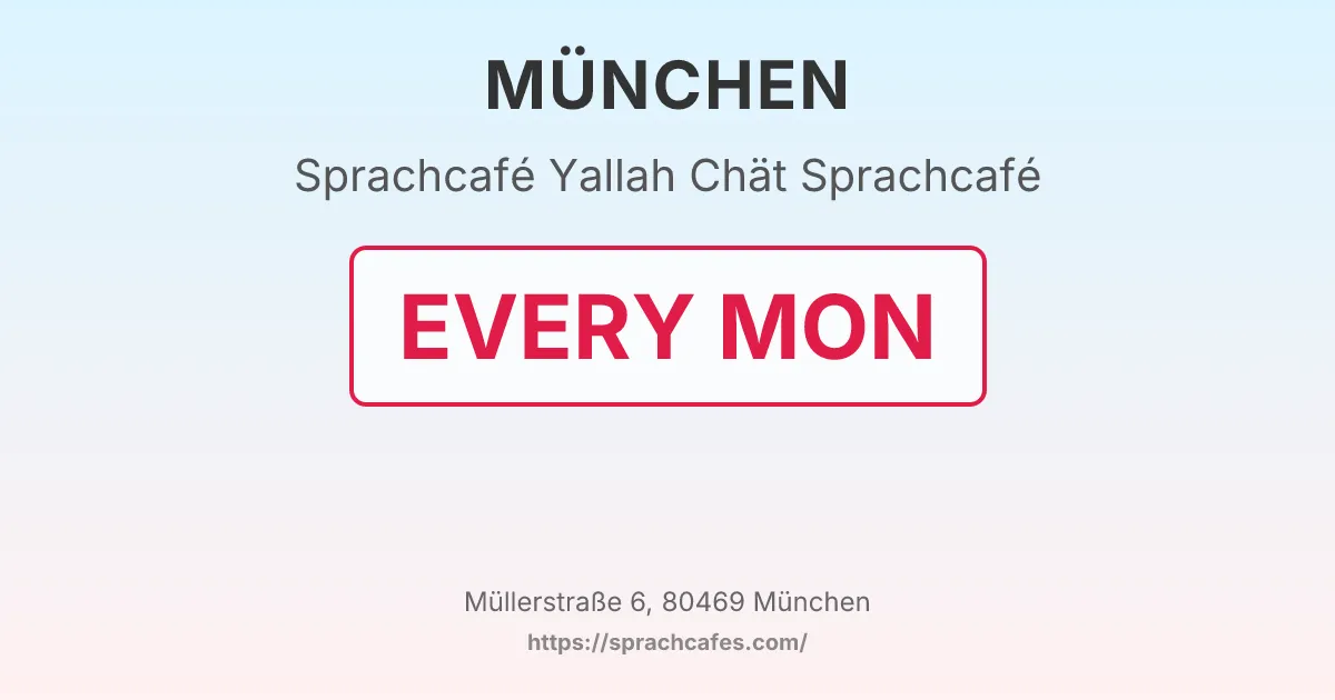 Yallah Chät Sprachcafé – event photo