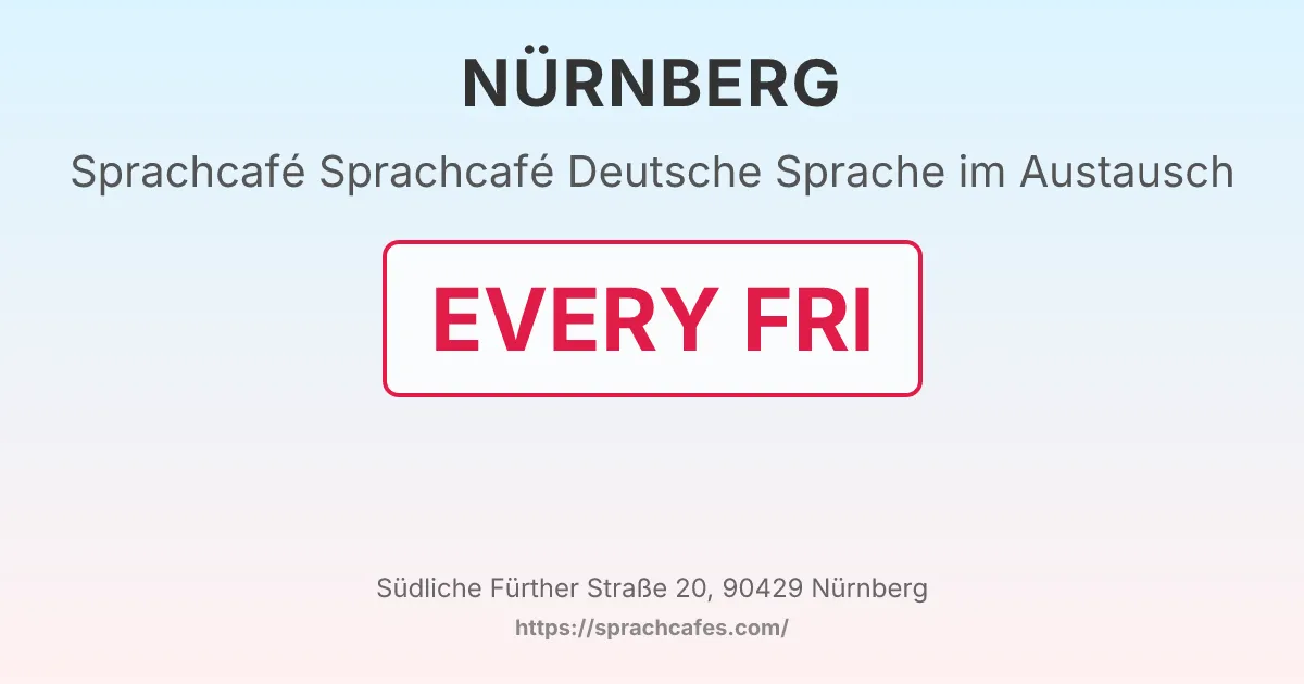 Sprachcafé Deutsche Sprache im Austausch – event photo