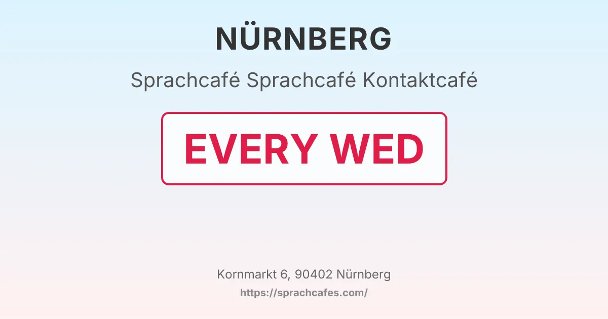 Sprachcafé Kontaktcafé – event photo