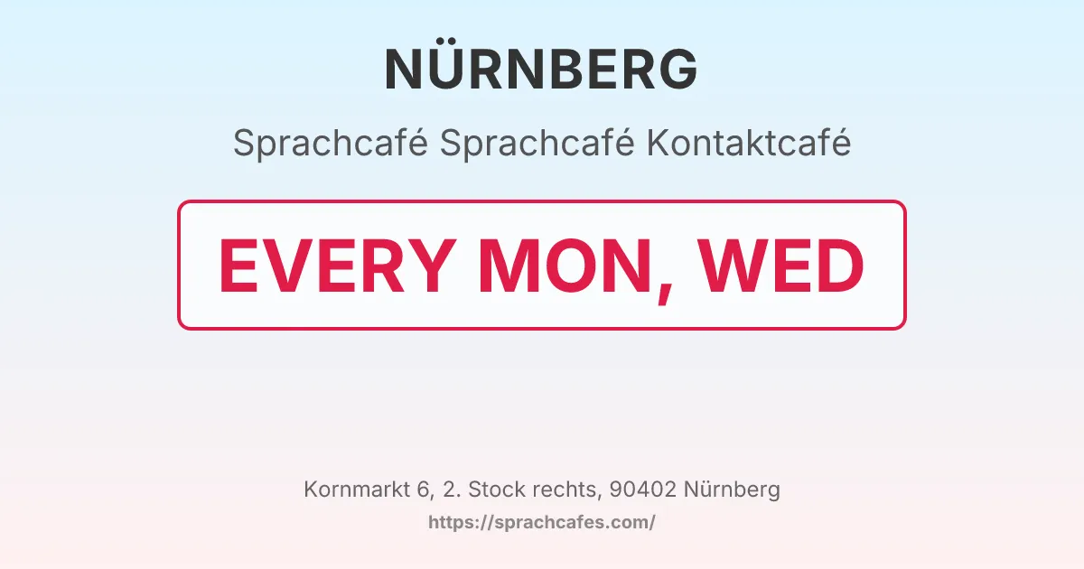 Sprachcafé Kontaktcafé – event photo