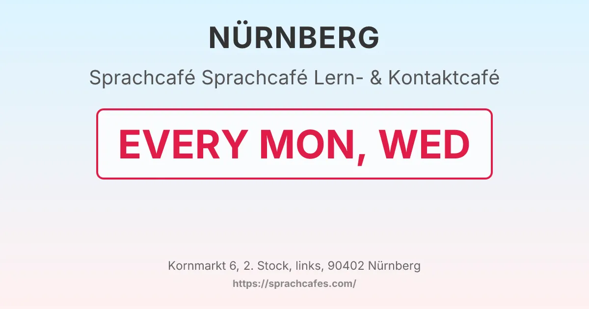 Sprachcafé Lern- & Kontaktcafé – event photo