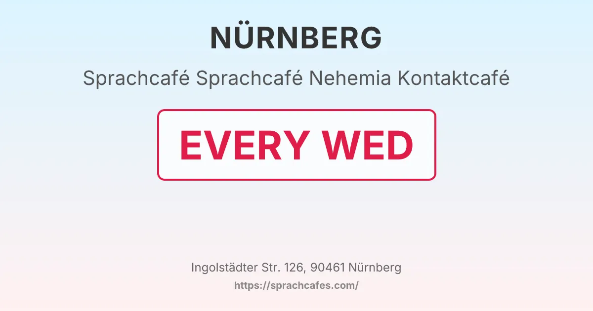 Sprachcafé Nehemia Kontaktcafé – event photo
