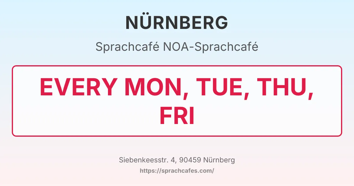 NOA-Sprachcafé – event photo