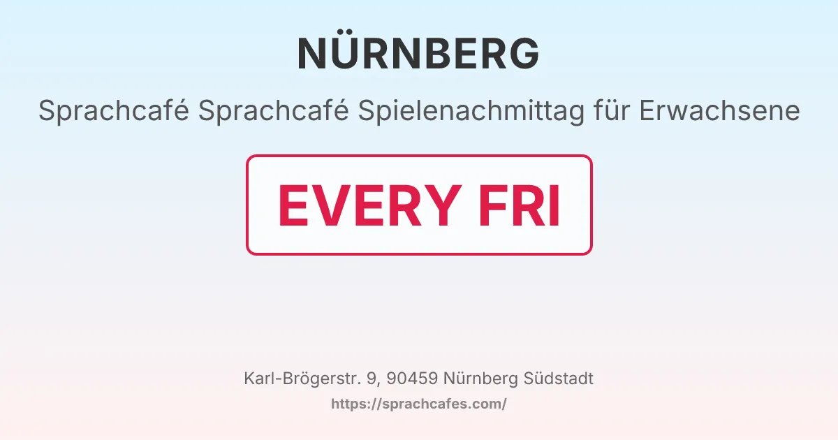 Sprachcafé Spielenachmittag für Erwachsene – event photo