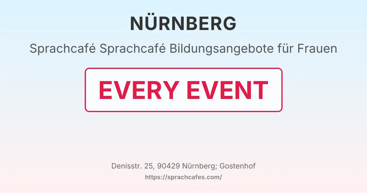Sprachcafé Bildungsangebote für Frauen – event photo