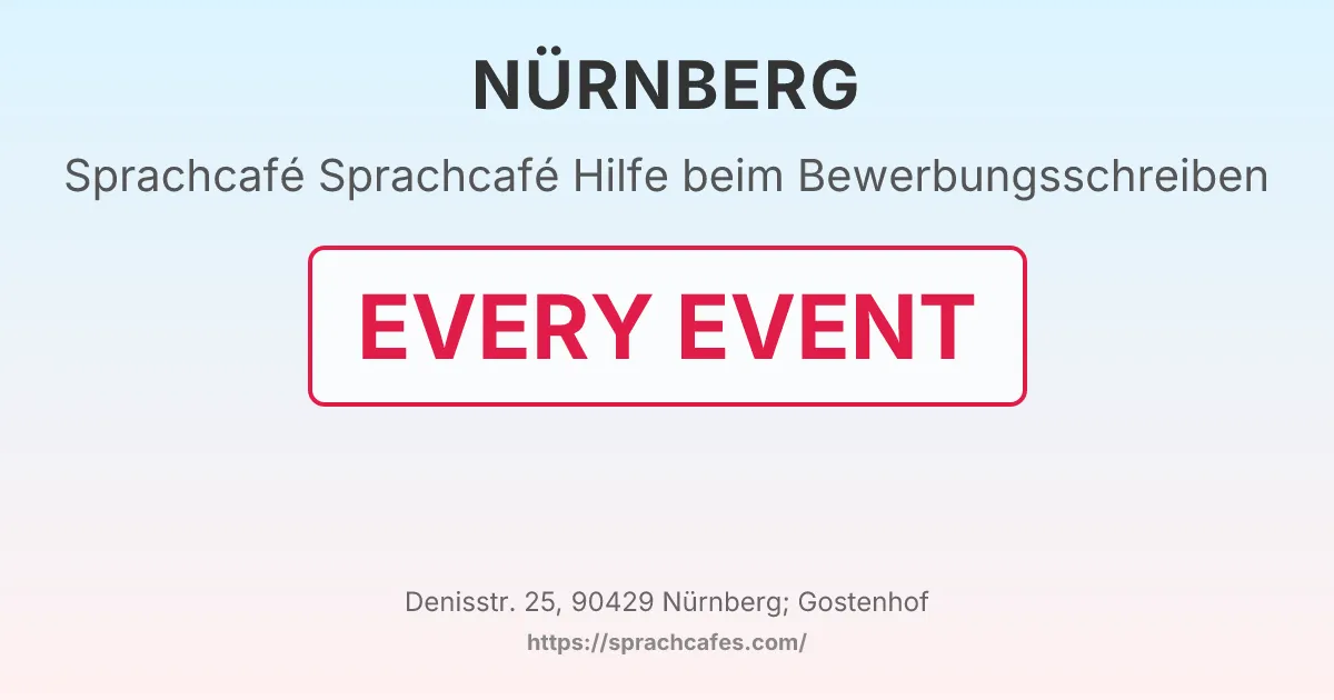 Sprachcafé Hilfe beim Bewerbungsschreiben – event photo