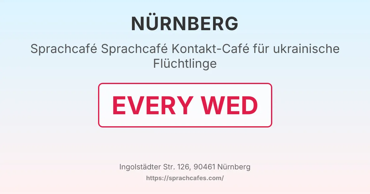 Sprachcafé Kontakt-Café für ukrainische Flüchtlinge – event photo