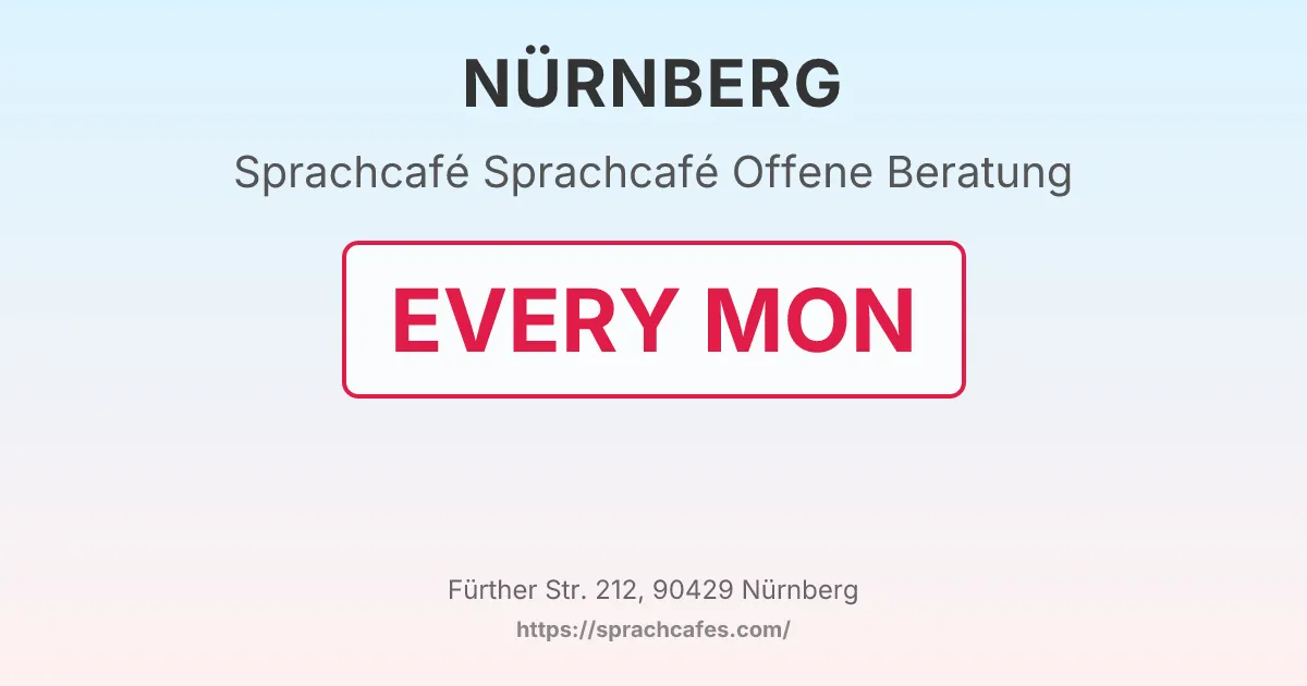 Sprachcafé Offene Beratung – event photo