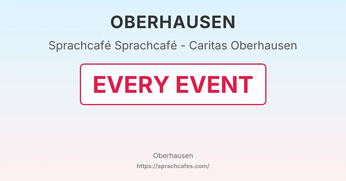 Sprachcafé - Caritas Oberhausen – event photo