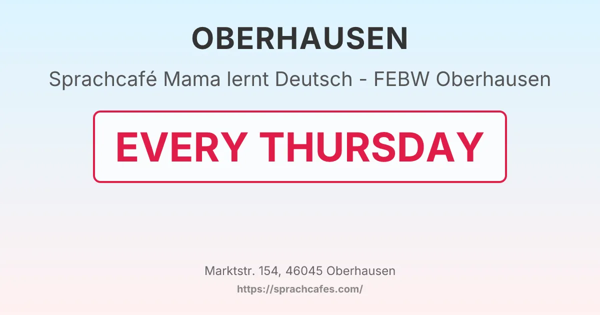 Mama lernt Deutsch - FEBW Oberhausen – event photo