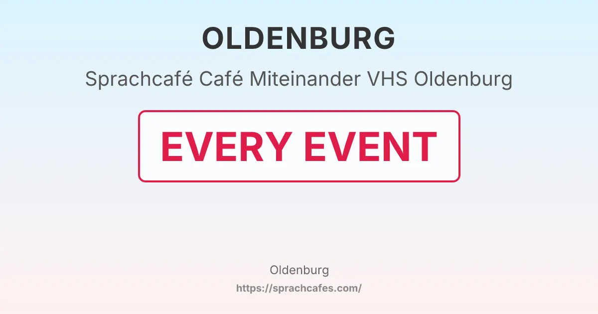 Café Miteinander VHS Oldenburg – event photo