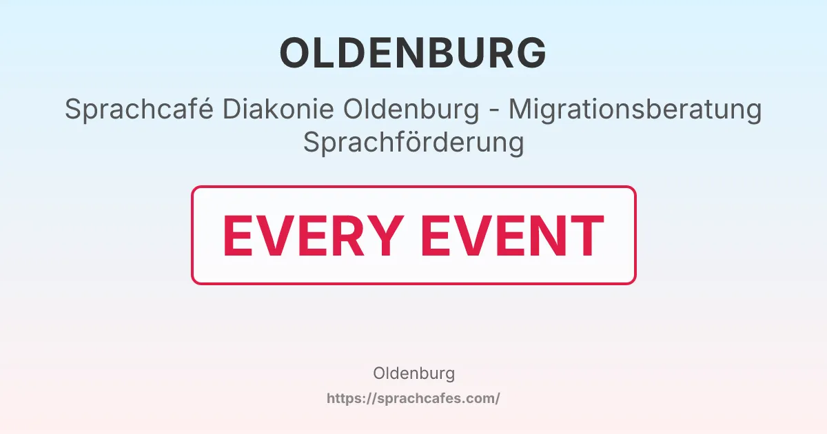 Diakonie Oldenburg - Migrationsberatung Sprachförderung – event photo