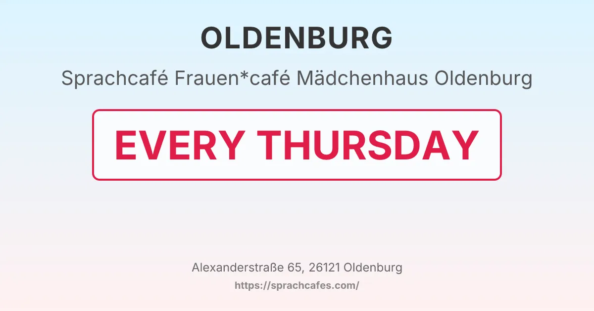 Frauen*café Mädchenhaus Oldenburg – event photo