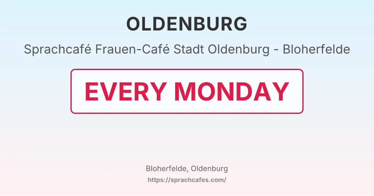 Frauen-Café Stadt Oldenburg - Bloherfelde – event photo