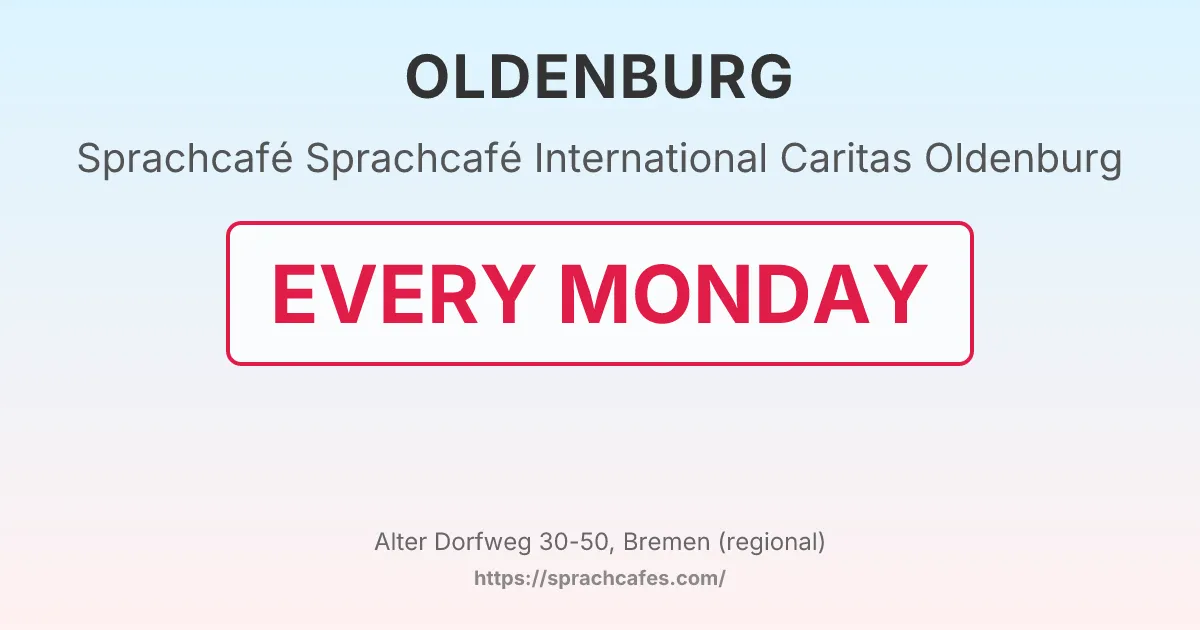 Sprachcafé International Caritas Oldenburg – event photo