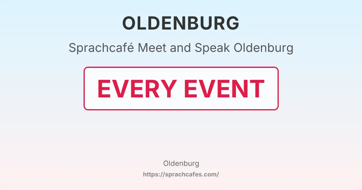 Meet and Speak Oldenburg – event photo