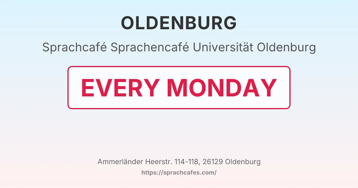 Sprachencafé Universität Oldenburg – event photo