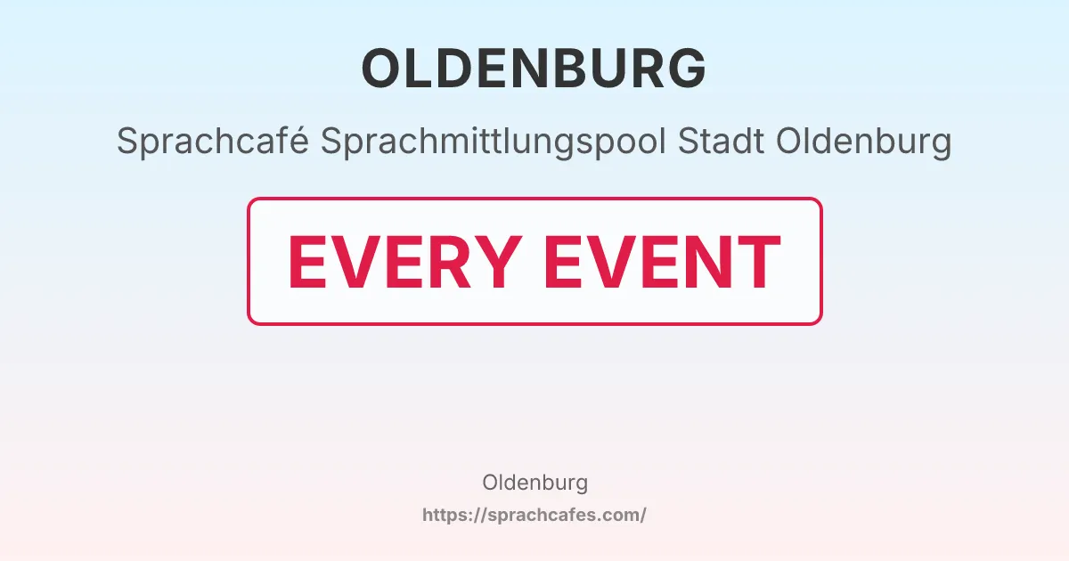 Sprachmittlungspool Stadt Oldenburg – event photo