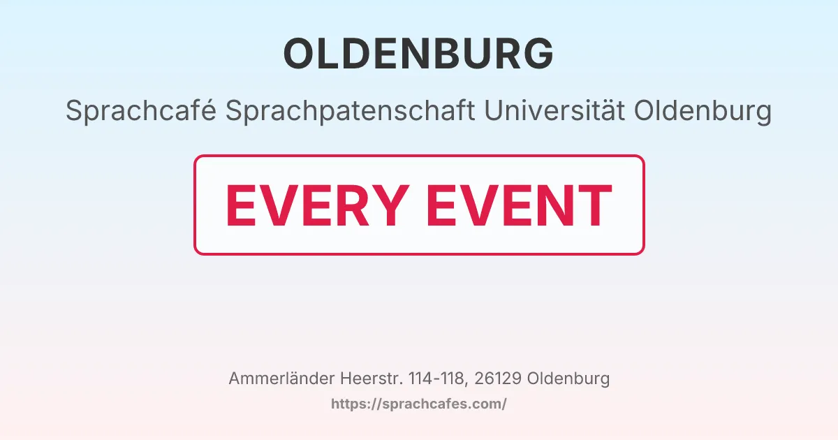 Sprachpatenschaft Universität Oldenburg – event photo