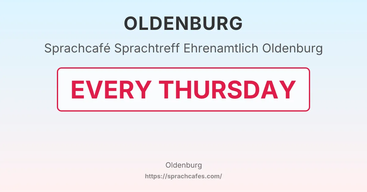 Sprachtreff Ehrenamtlich Oldenburg – event photo