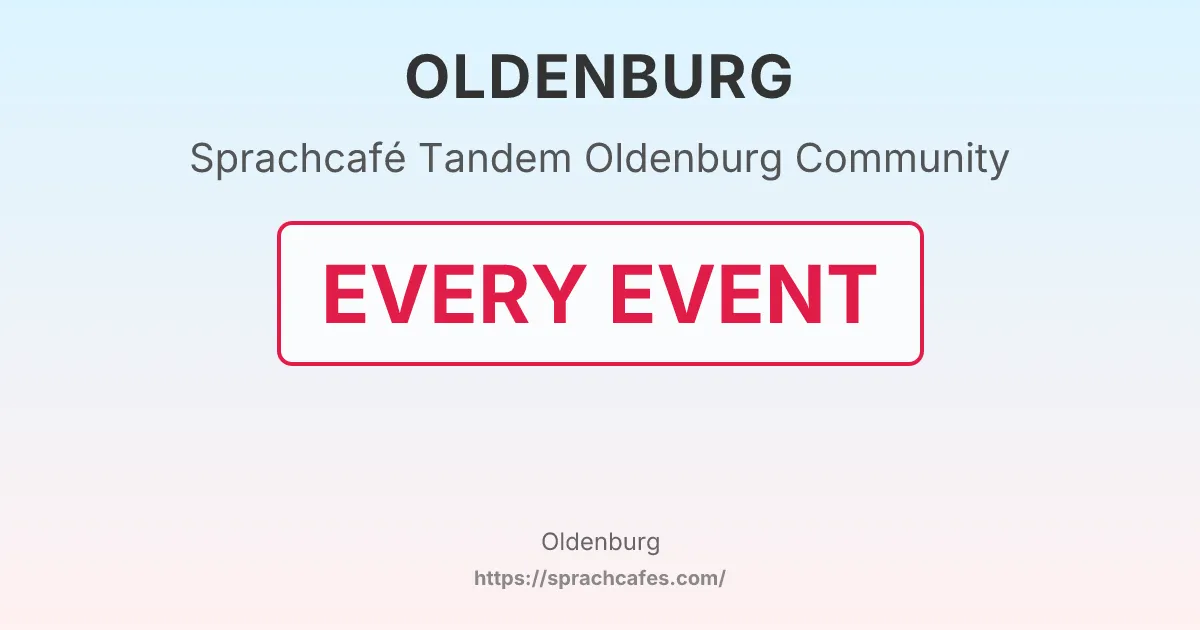 Tandem Oldenburg Community – event photo