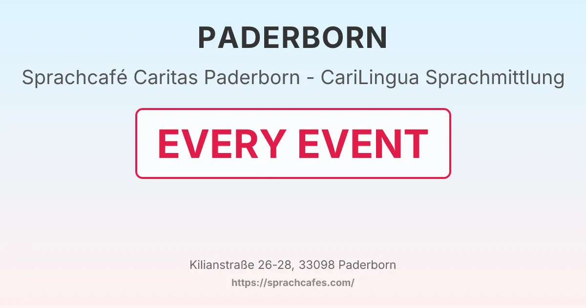 Caritas Paderborn - CariLingua Sprachmittlung – event photo