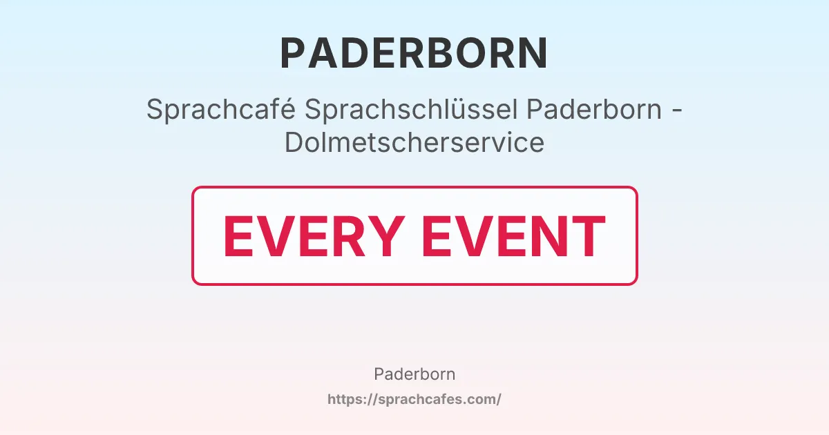 Sprachschlüssel Paderborn - Dolmetscherservice – event photo