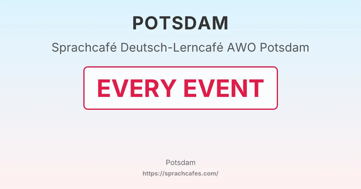 Deutsch-Lerncafé AWO Potsdam – event photo