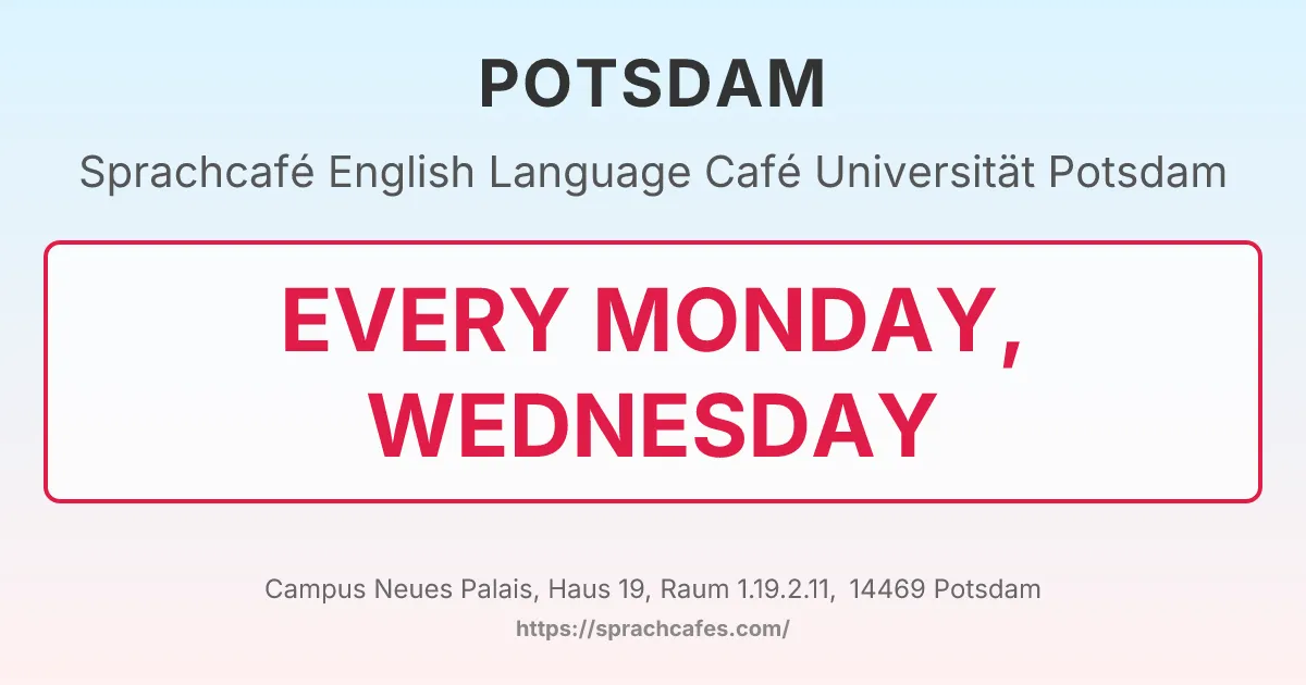 English Language Café Universität Potsdam – event photo