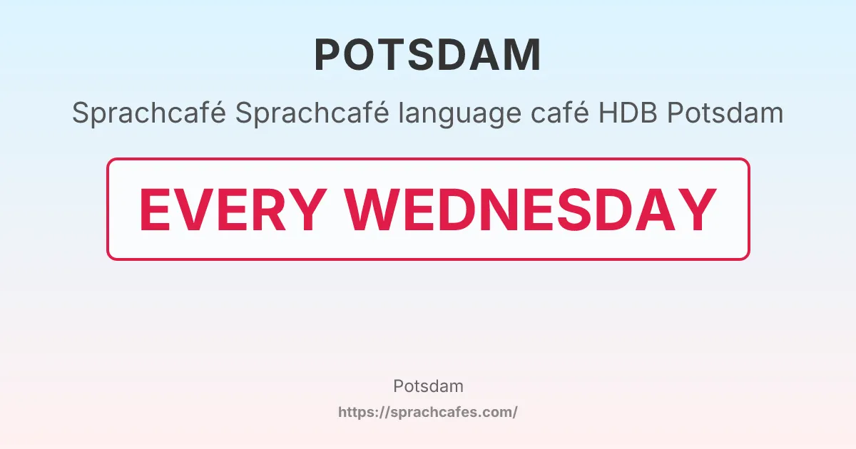 Sprachcafé language café HDB Potsdam – event photo
