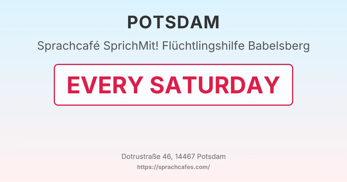 SprichMit! Flüchtlingshilfe Babelsberg – event photo