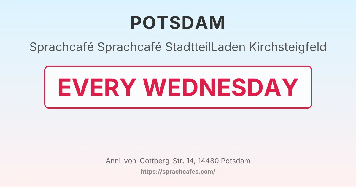 Sprachcafé StadtteilLaden Kirchsteigfeld – event photo