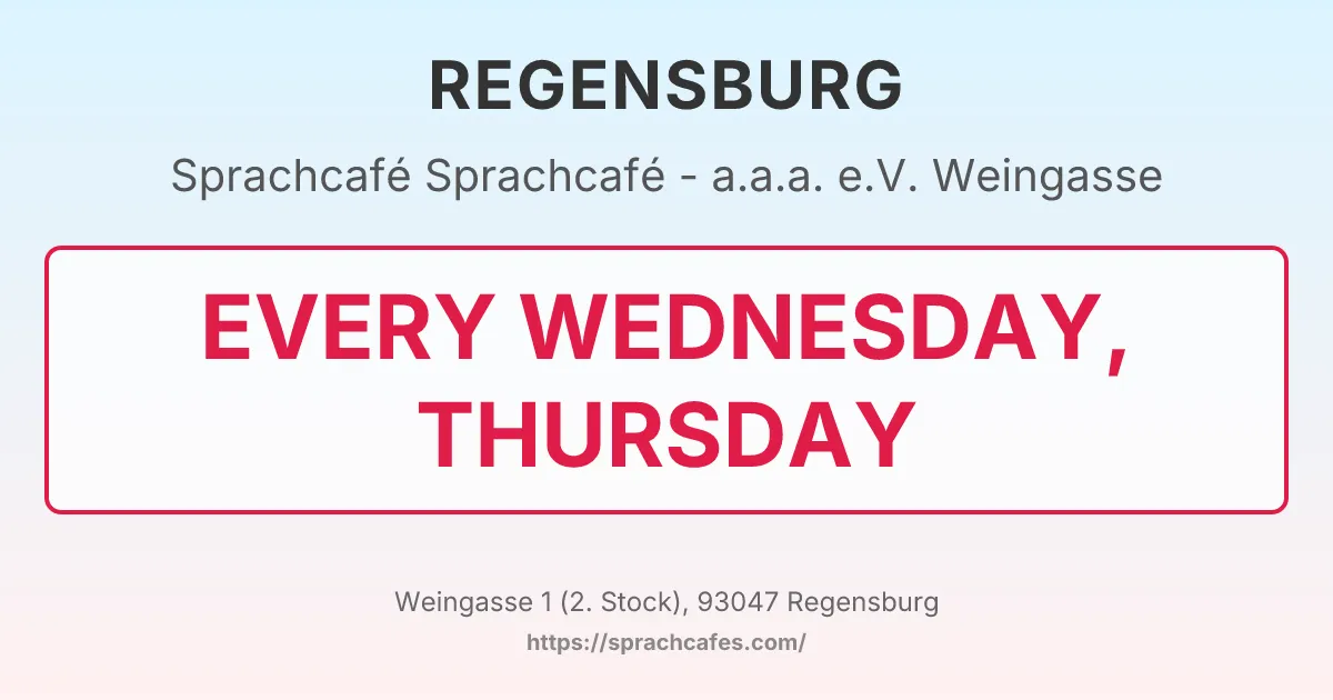 Sprachcafé - a.a.a. e.V. Weingasse – event photo