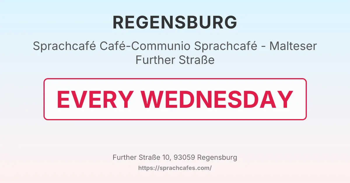 Café-Communio Sprachcafé - Malteser Further Straße – event photo